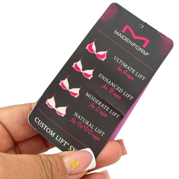 Maidenform Womens Demi Coverage SZ 32DD Tshirt Bra Satin Fuchsia Lift Support - Picture 5 of 10